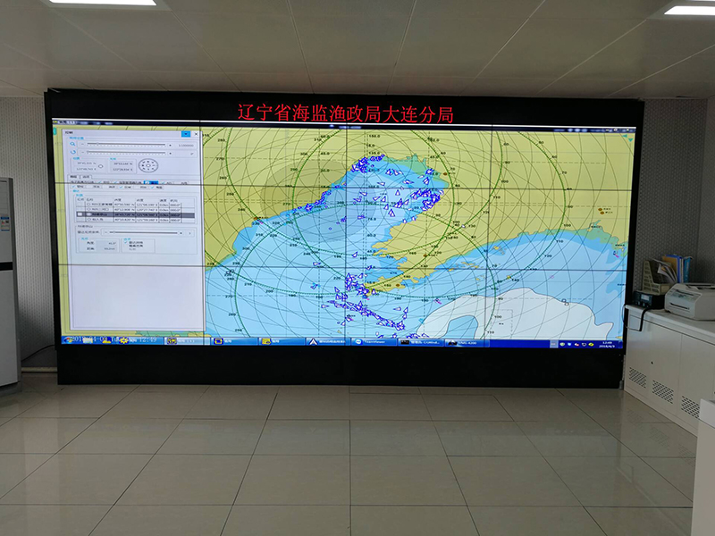 [液晶拼接屏]遼寧漁政局大連分局三星55寸機(jī)柜拼接屏